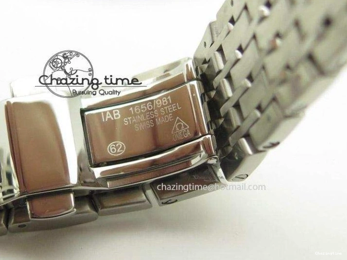 0401 De Ville Hour Vision Co-Axial 41mm SS V6F Best Edition Black Dial On SS Bracelet A BestValue 8277